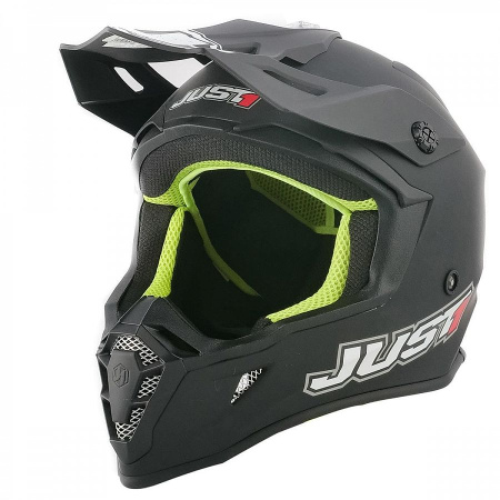Шлем (кроссовый) JUST1 J38 SOLID, черный матовый